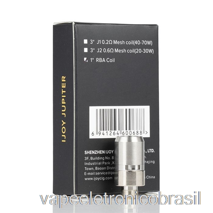 Vape Recarregável Ijoy Jupiter Substituição Bobinas Rba